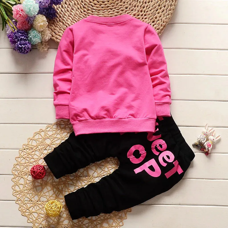 2 Pcs Girls Pants Suits 340119