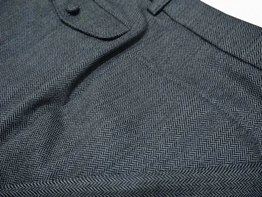 60s Mod Style Herringbone Tweed Suit