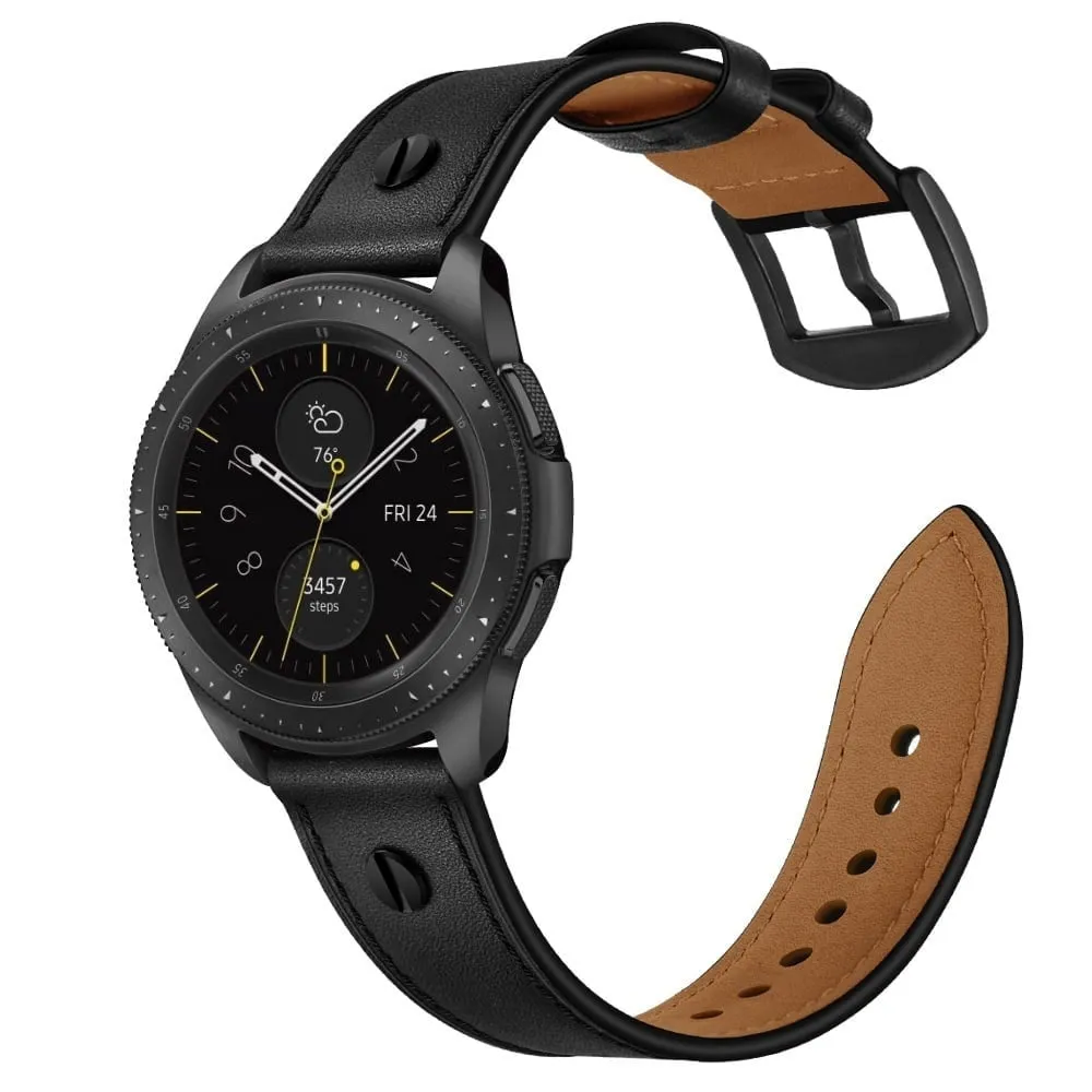 Amazfit GTR 2 Leather Strap with Screw (Black)