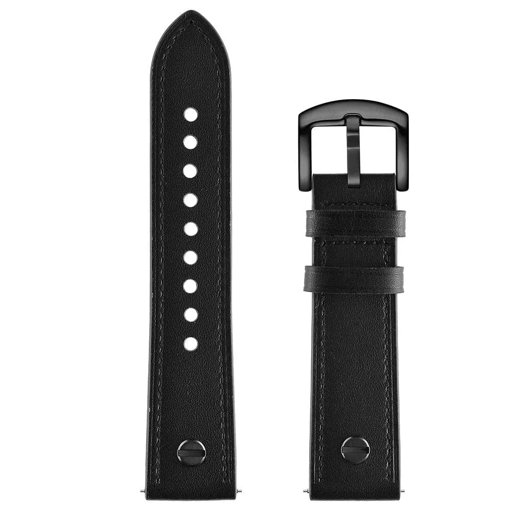 Amazfit GTR 2 Leather Strap with Screw (Black)