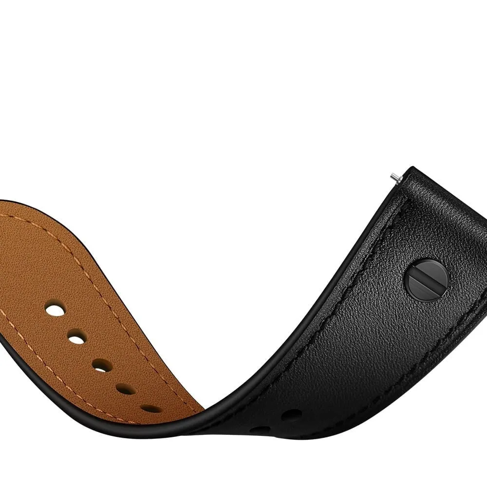 Amazfit GTR 2 Leather Strap with Screw (Black)