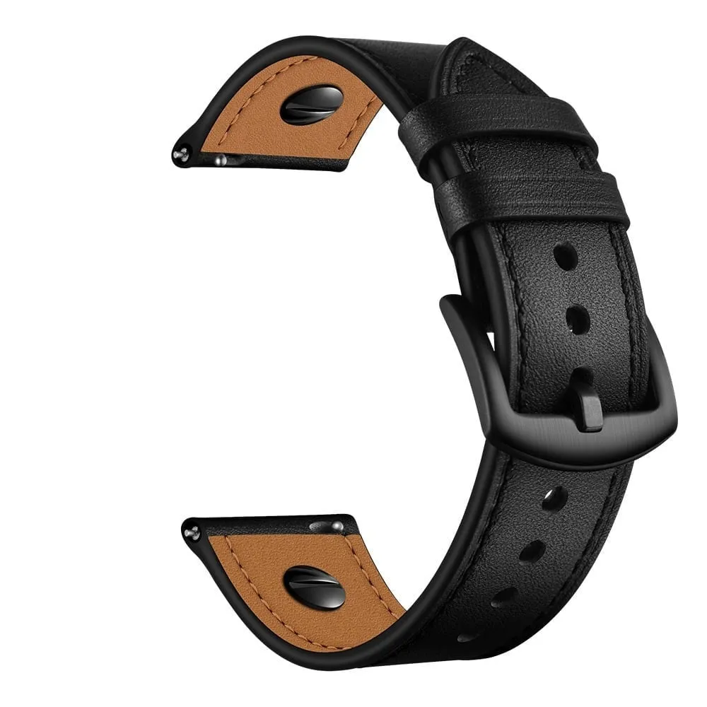 Amazfit GTR 2 Leather Strap with Screw (Black)