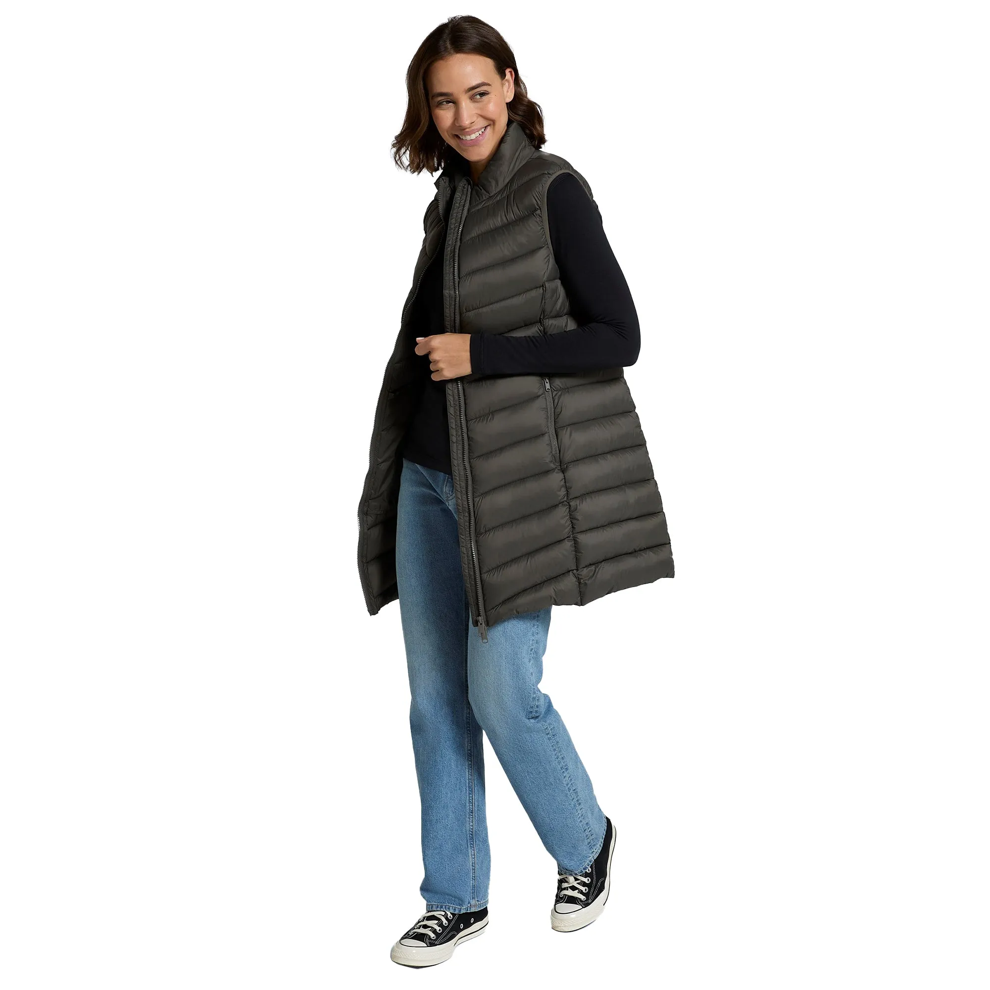 Animal Womens/Ladies Padded Longline Gilet