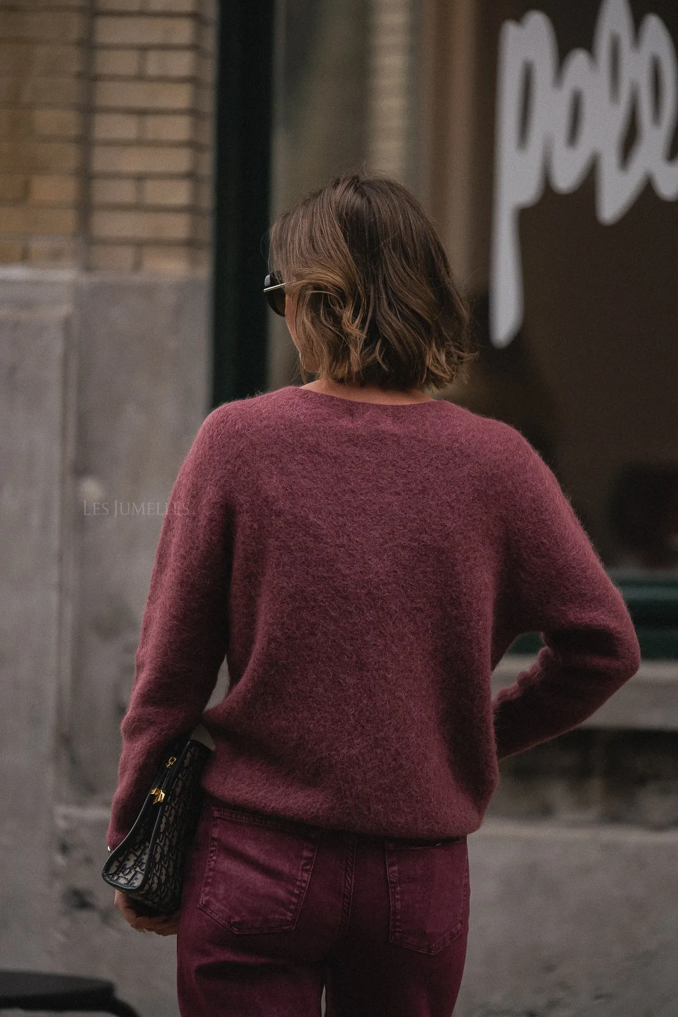 Anna alpaca jumper marsala