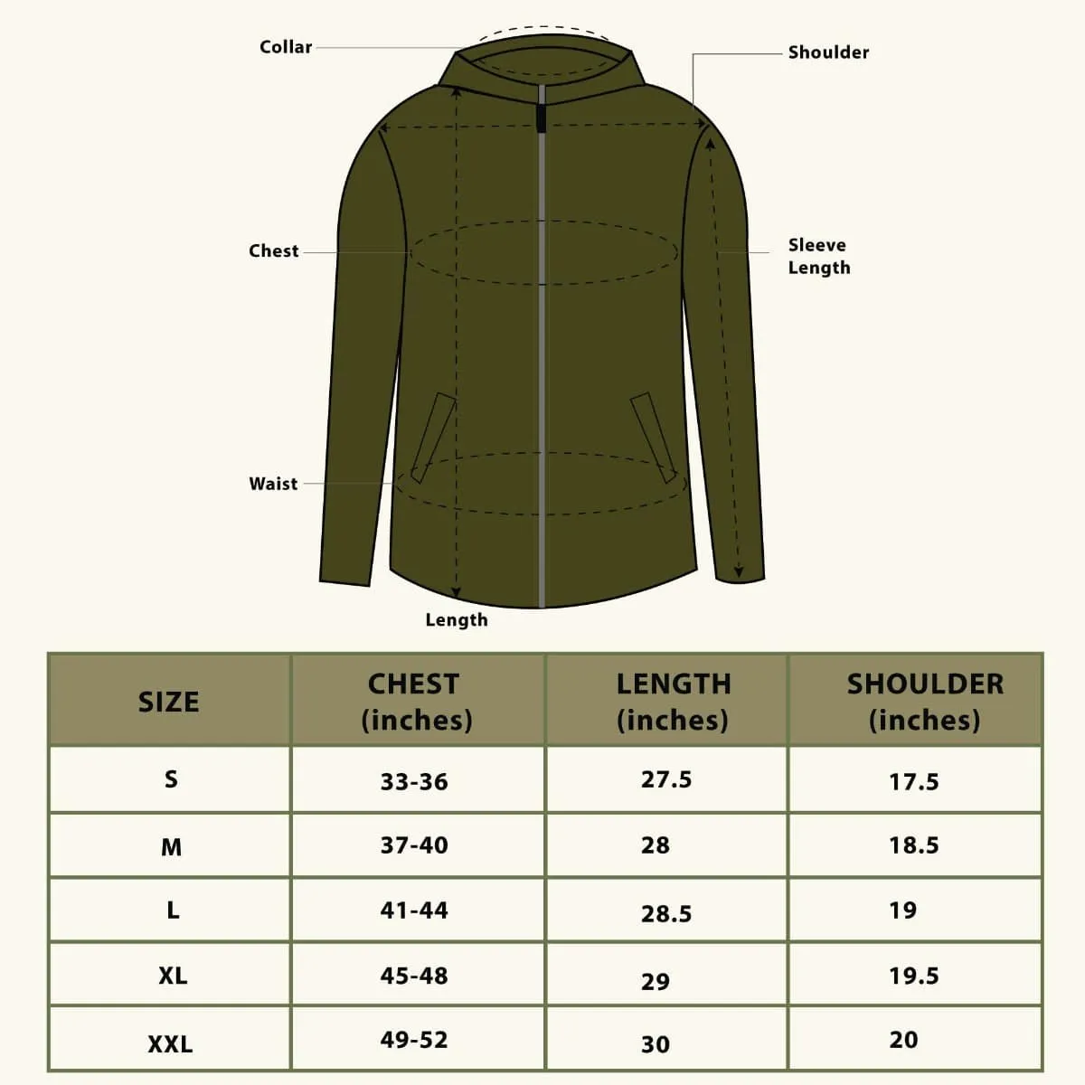 Anti-Pilling Fleece Winter Jacket and Windcheater - Pseude Green