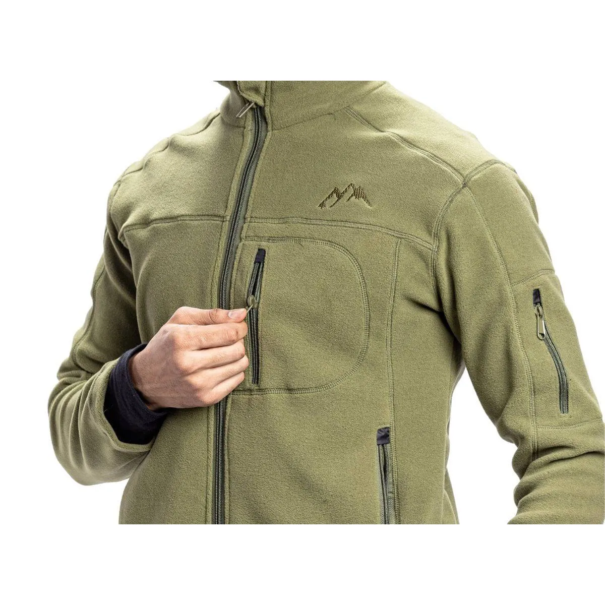 Anti-Pilling Fleece Winter Jacket and Windcheater - Pseude Green