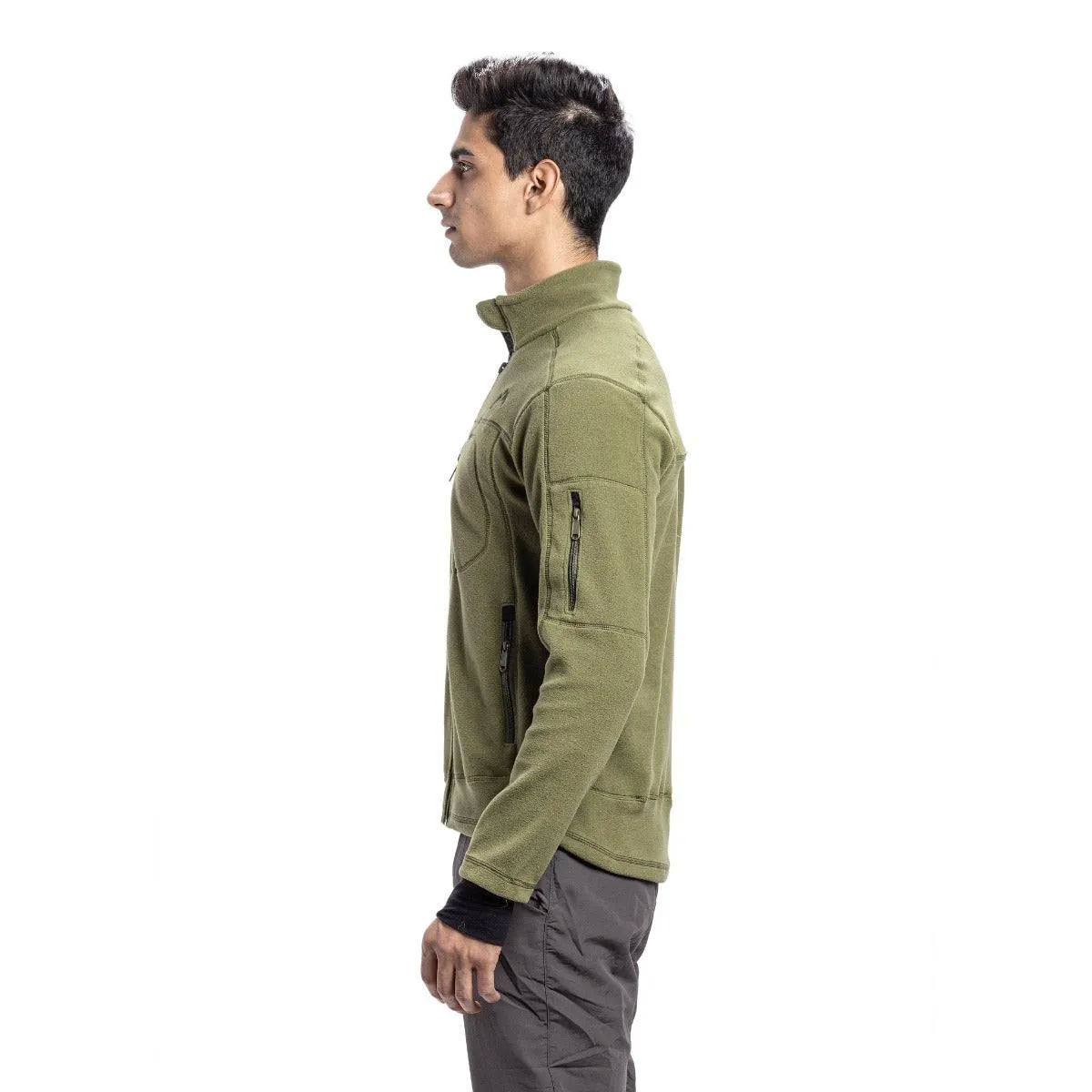 Anti-Pilling Fleece Winter Jacket and Windcheater - Pseude Green