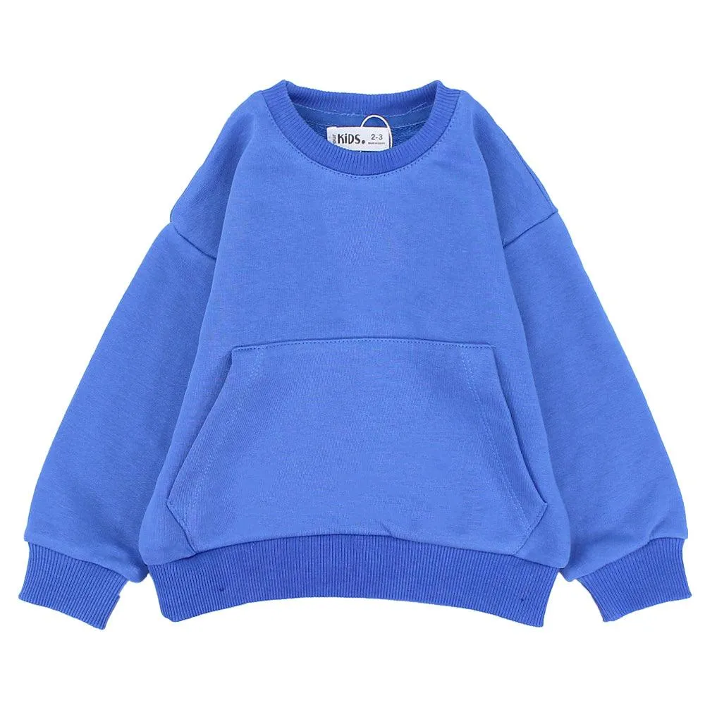 Blue Long-Sleeved Sweatshirt