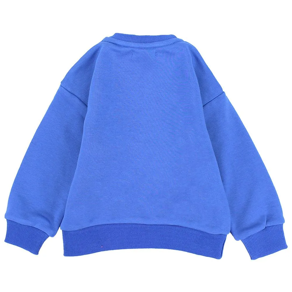 Blue Long-Sleeved Sweatshirt