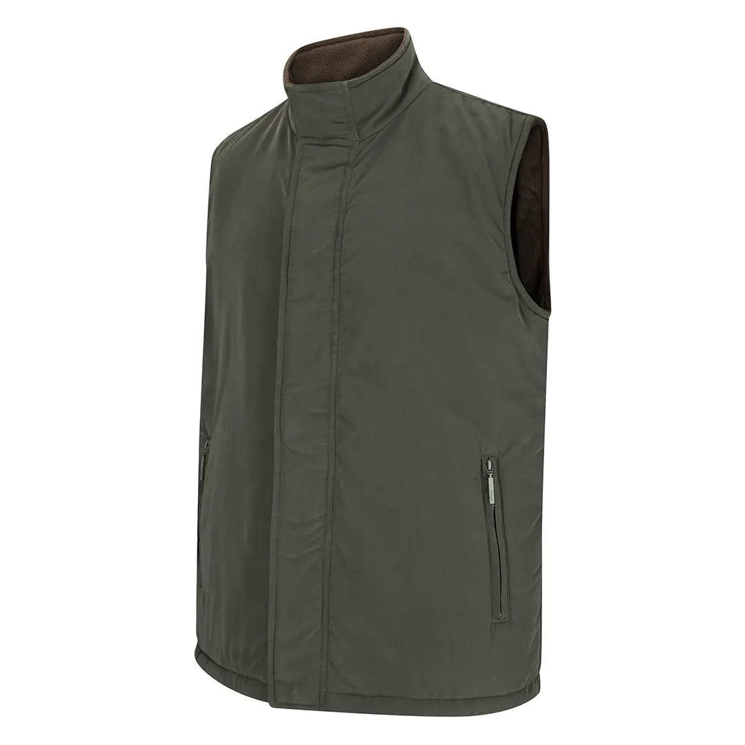 Breezer Bodywarmer - Loden/Coffee by Hoggs of Fife