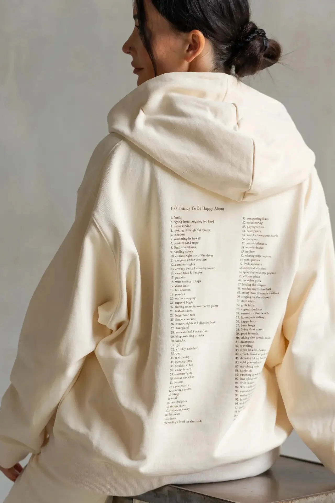 CARE TUCKER: 100 Things To Be Happy About Hoodie