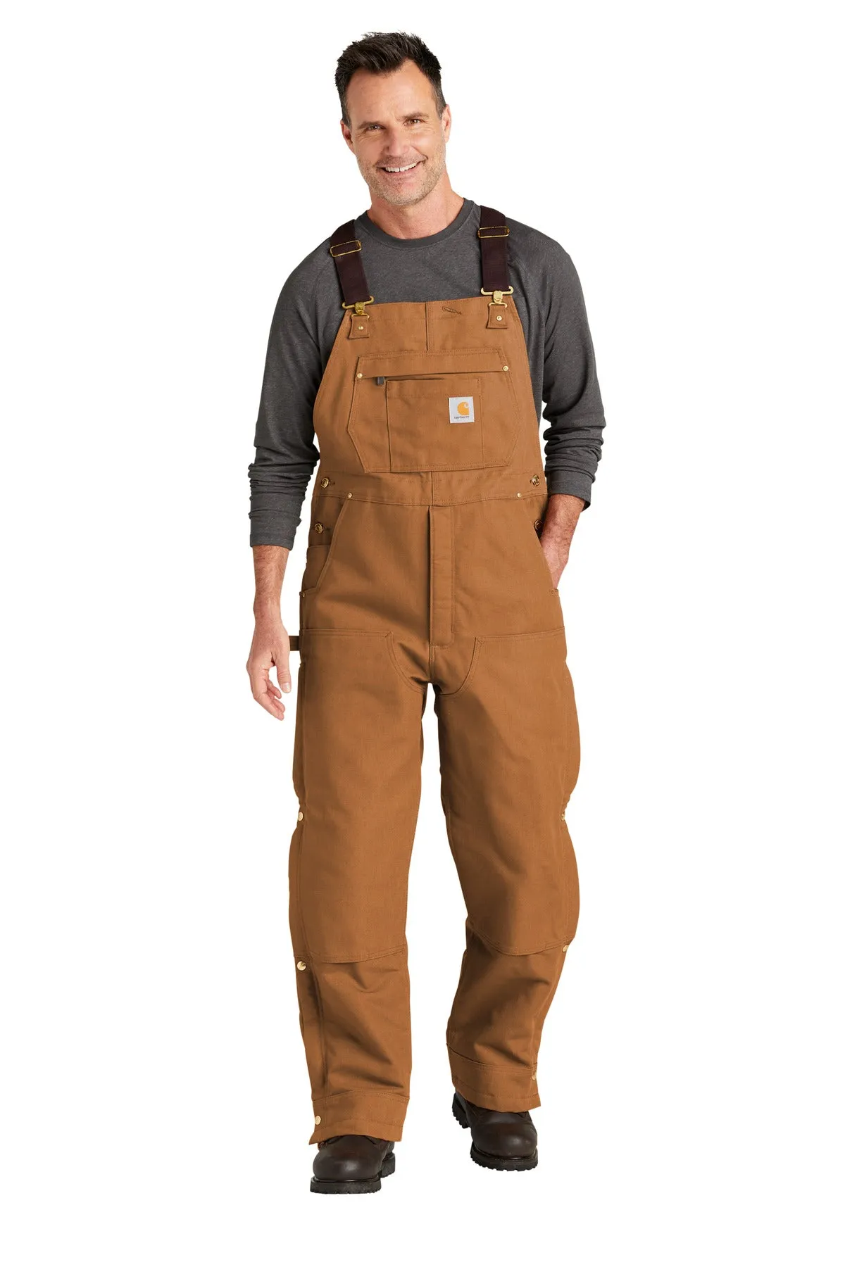 Carhartt Tall Firm Duck Insulated Bib Overalls CTT104393