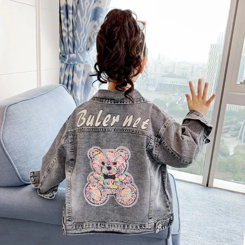 Cartoon Jacket Clothes Children Denim Tops