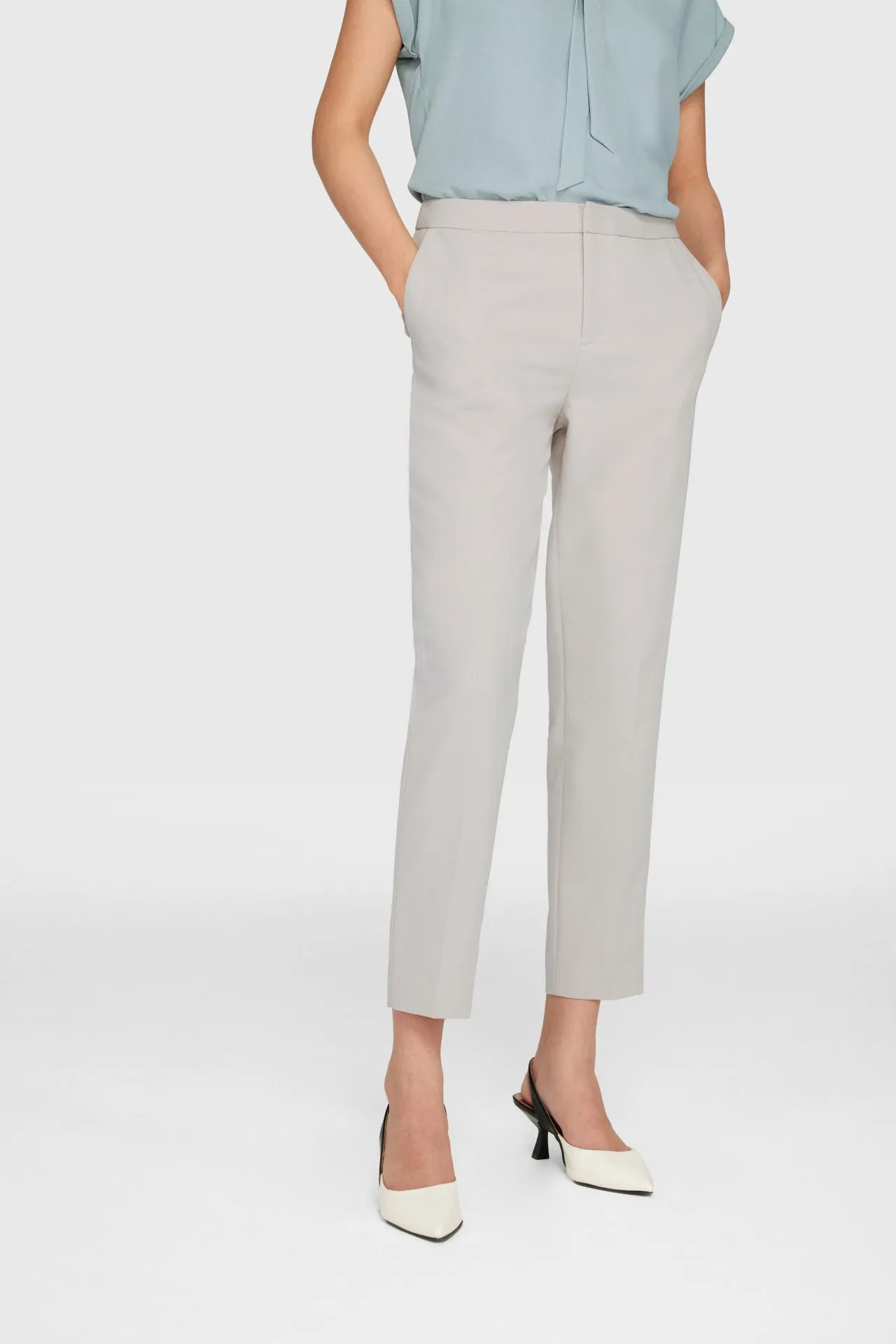 Celeste Soft Touch Stretchable Herringbone Suit Pants