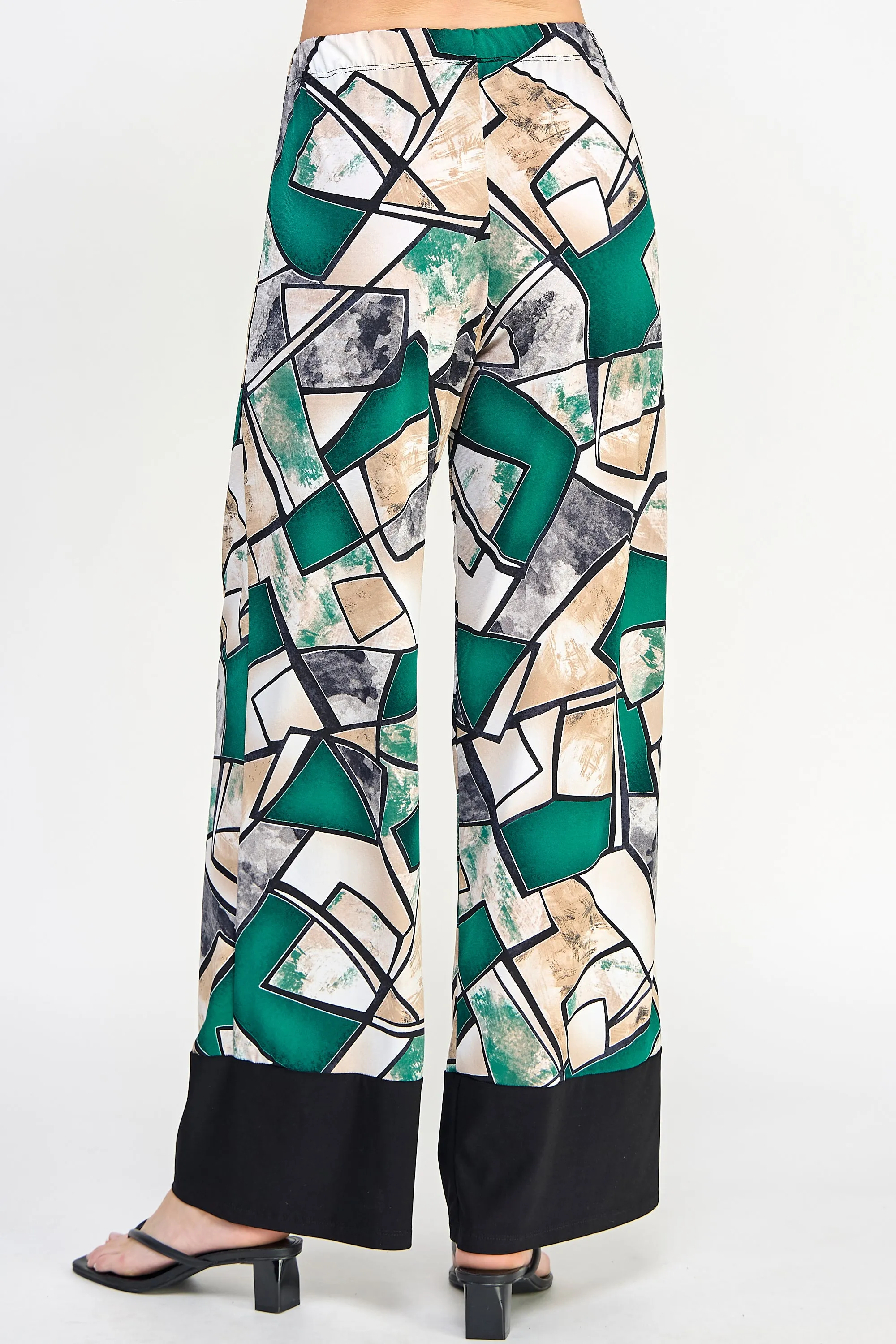 Contrast HIT Flared Pants-5042HT-ARP1-C-W394