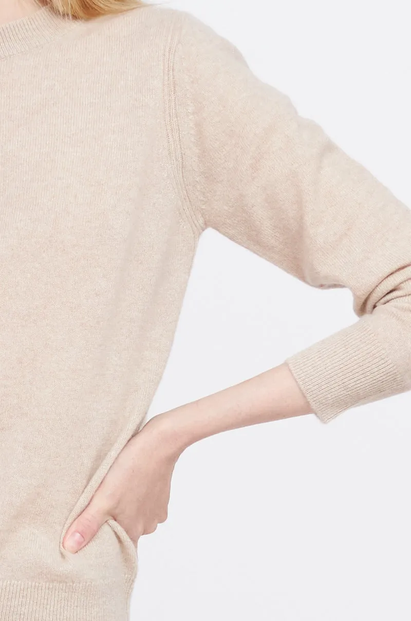 Crewneck Cashmere Sweater - Oatmeal