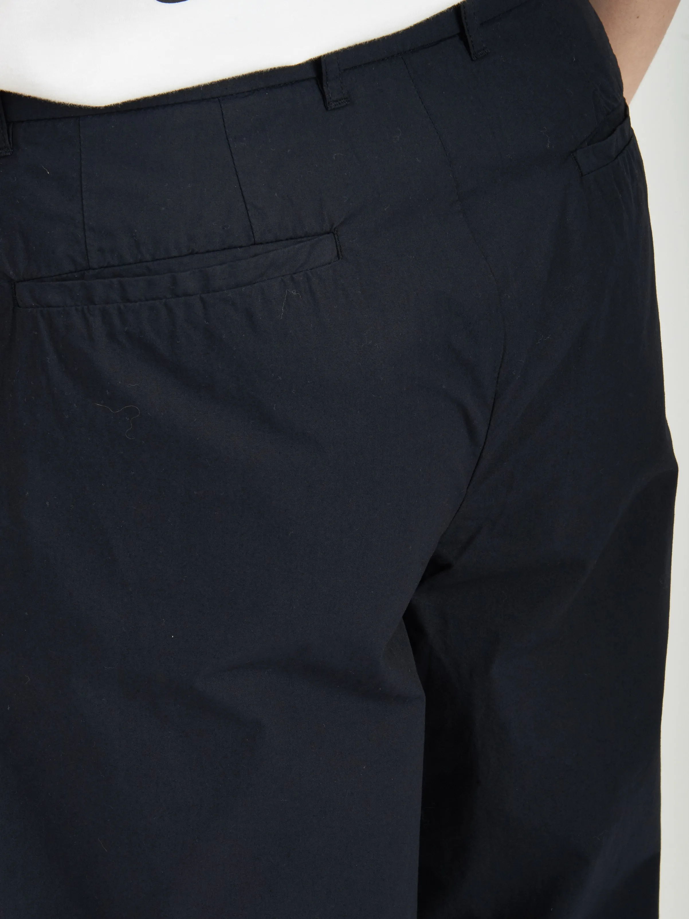 Dark Navy Benn Relaxed Typewriter Pleated Trouser