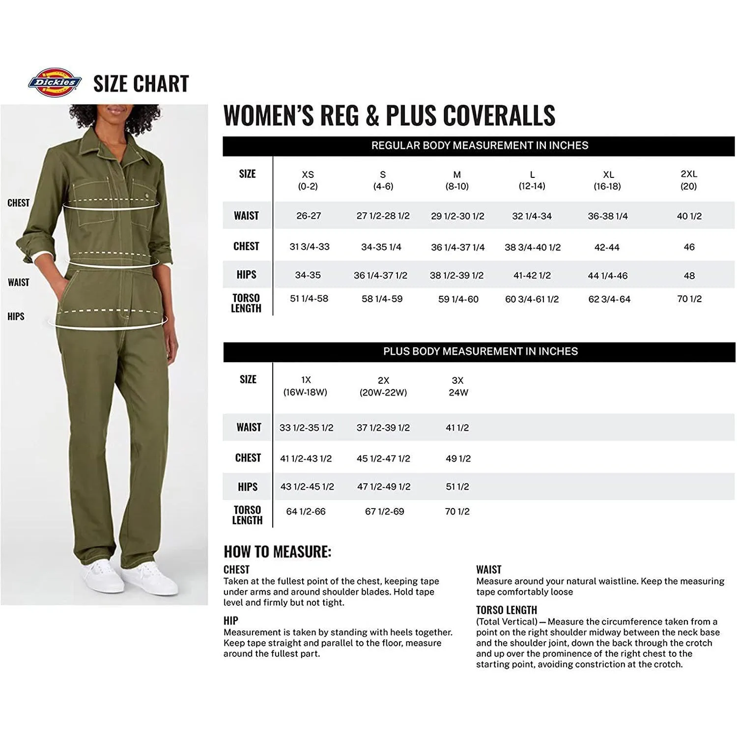 Dickies Women's Plus Relaxed Fit Straight Leg Bib Overalls