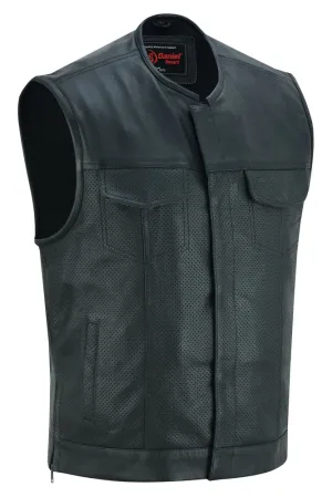 DS183 Men's Premium Perforated Single Back Panel Concealment Vest W/O