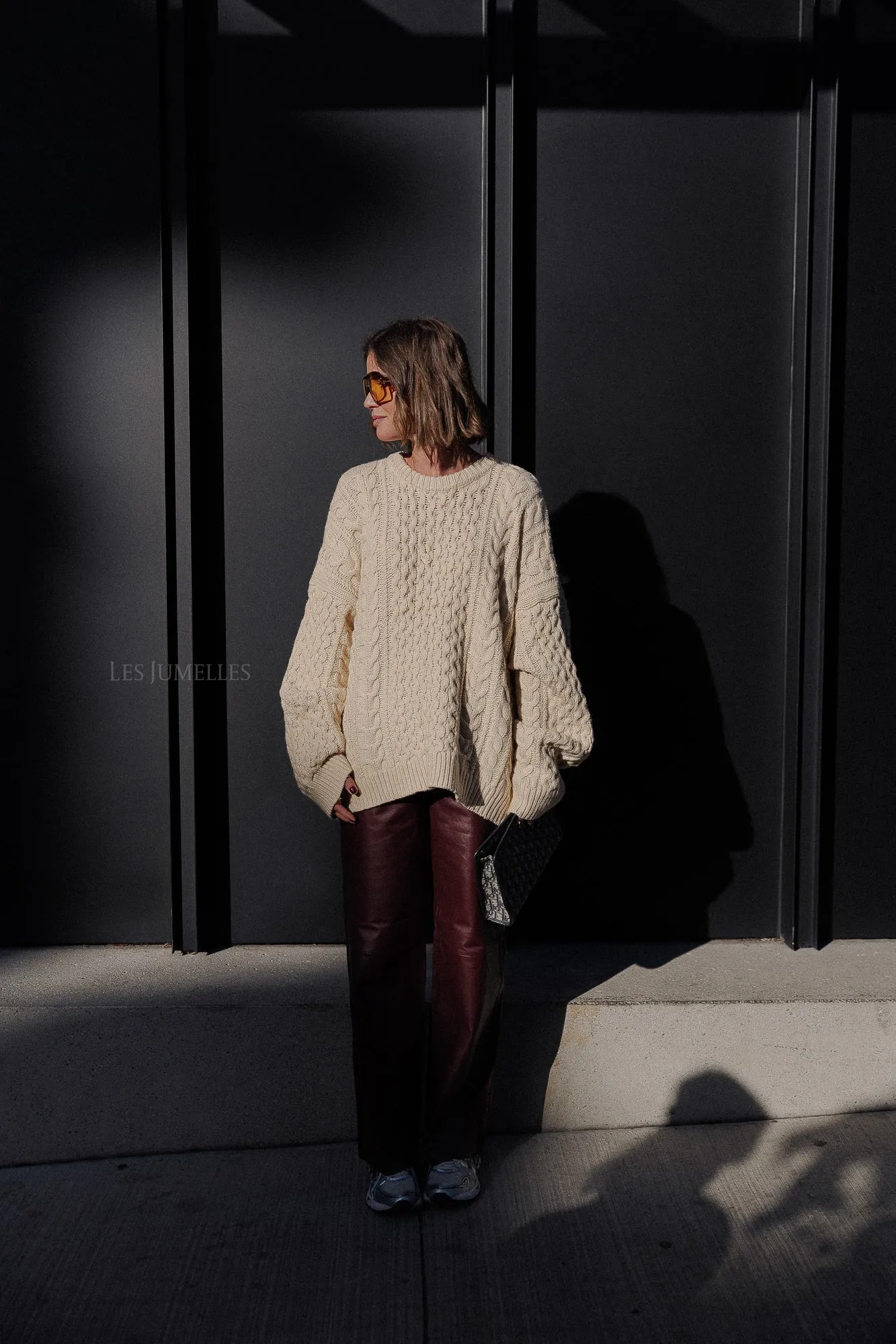 Edith oversize knitted sweater ecru