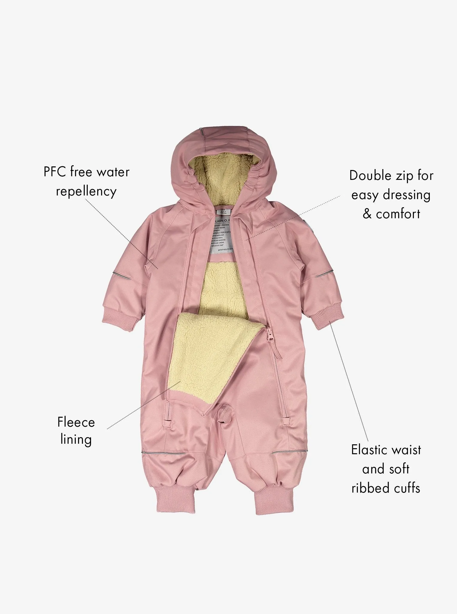 Fleece Lined Waterproof Baby Overall