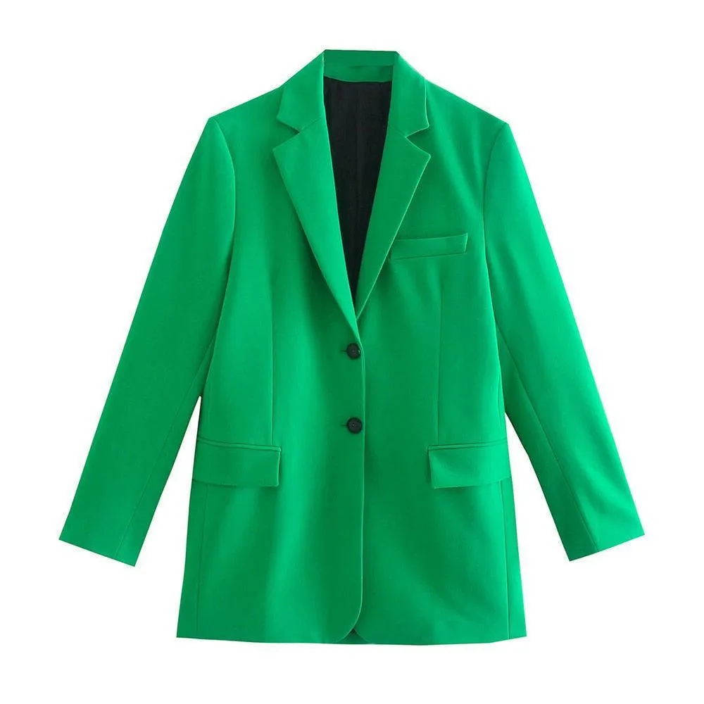 Green Mini Skirt Suit