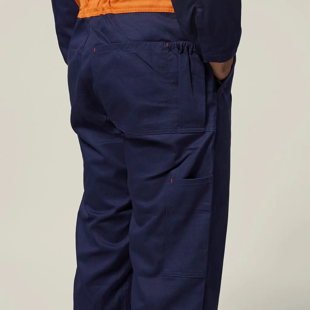 Hard Yakka Hi-vis 2Tone Cotton Drill Coverall (Y00270)