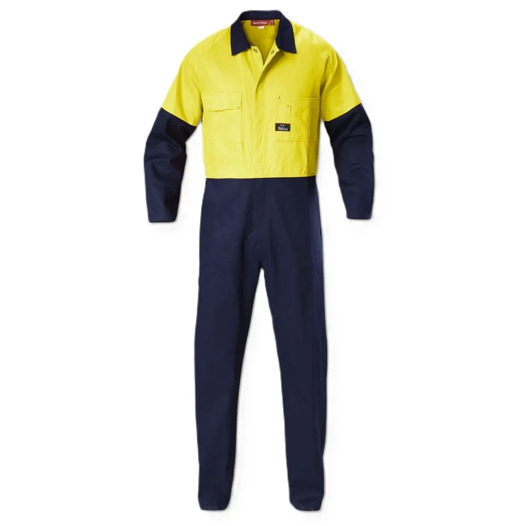 Hard Yakka Hi-vis 2Tone Cotton Drill Coverall (Y00270)