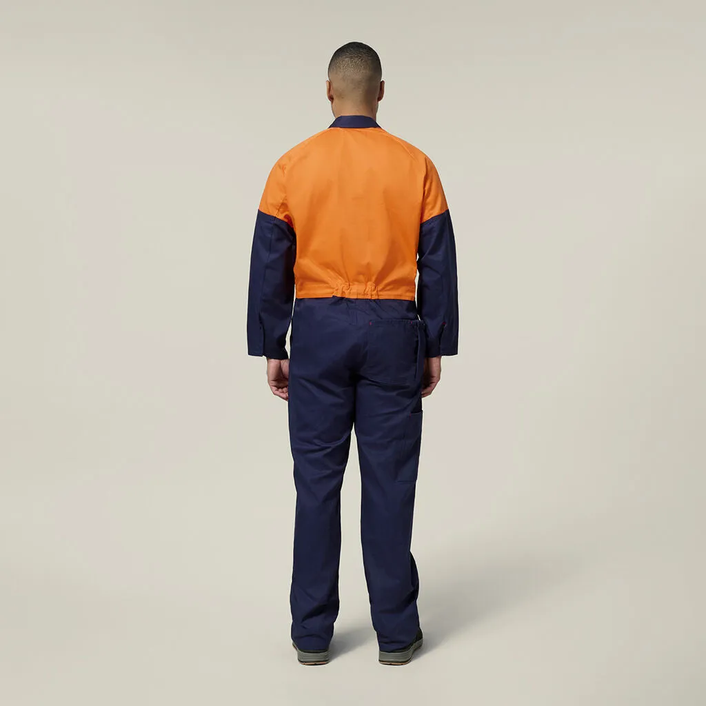 Hard Yakka Hi-vis 2Tone Cotton Drill Coverall (Y00270)