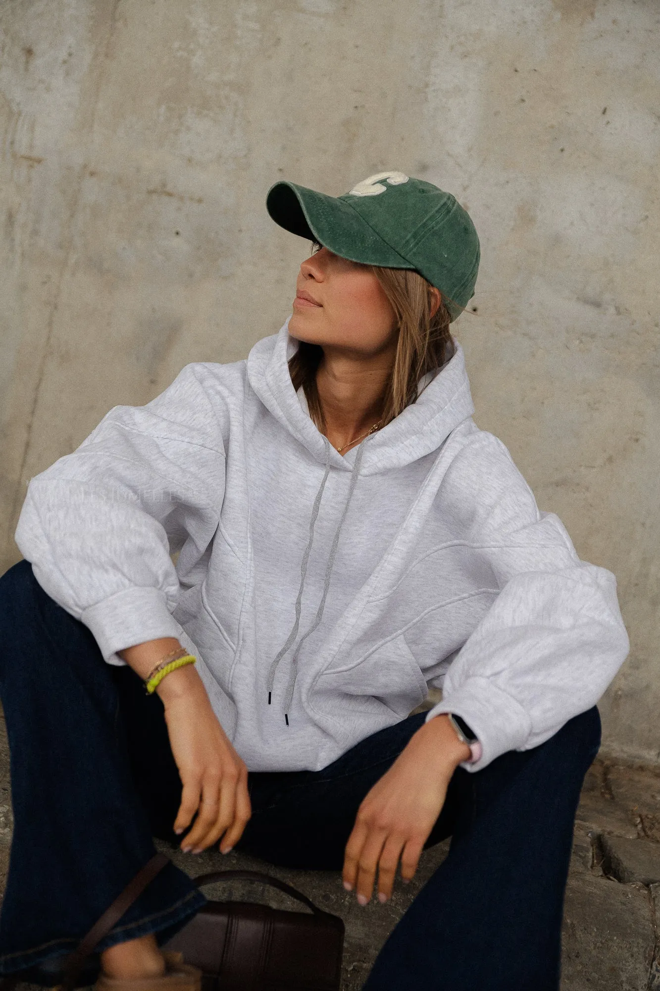 Harper hoodie light grey