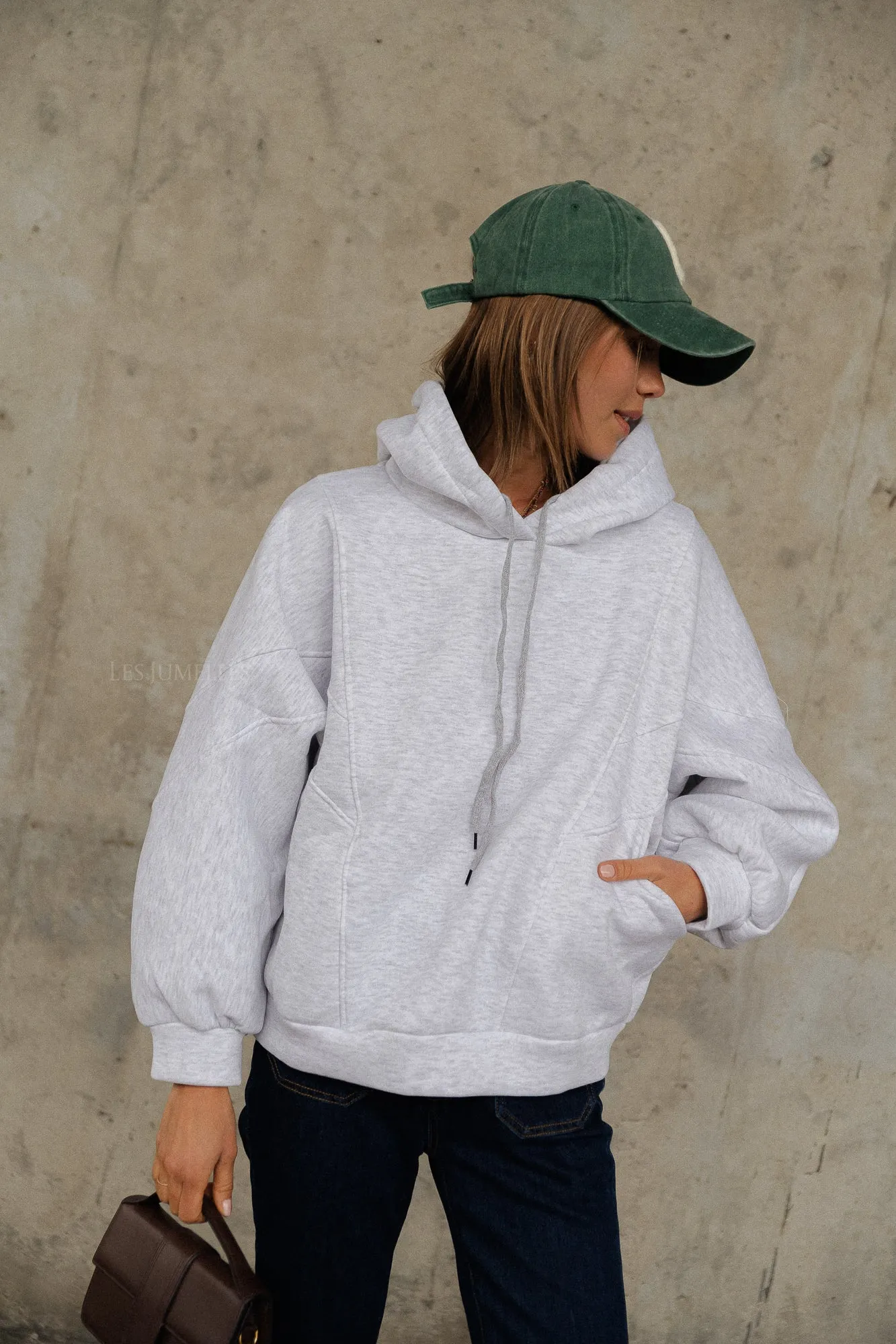 Harper hoodie light grey