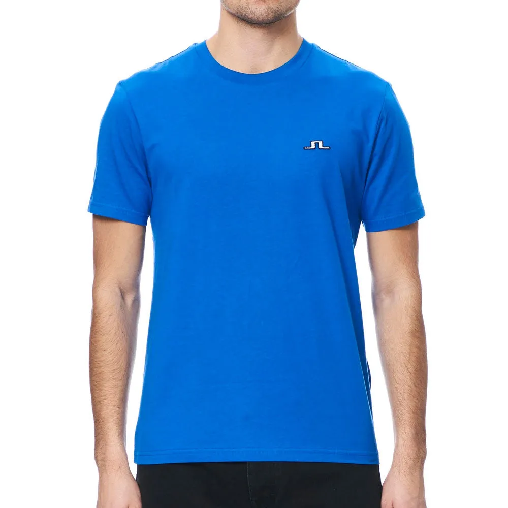 J.LINDEBERG MENS BRIDGE COTTON T-SHIRT - BLUE