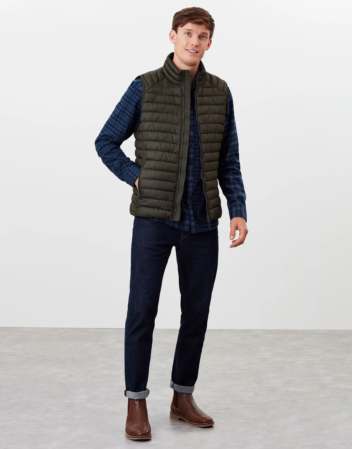 Joules - Men's Go To Gilet - Olive