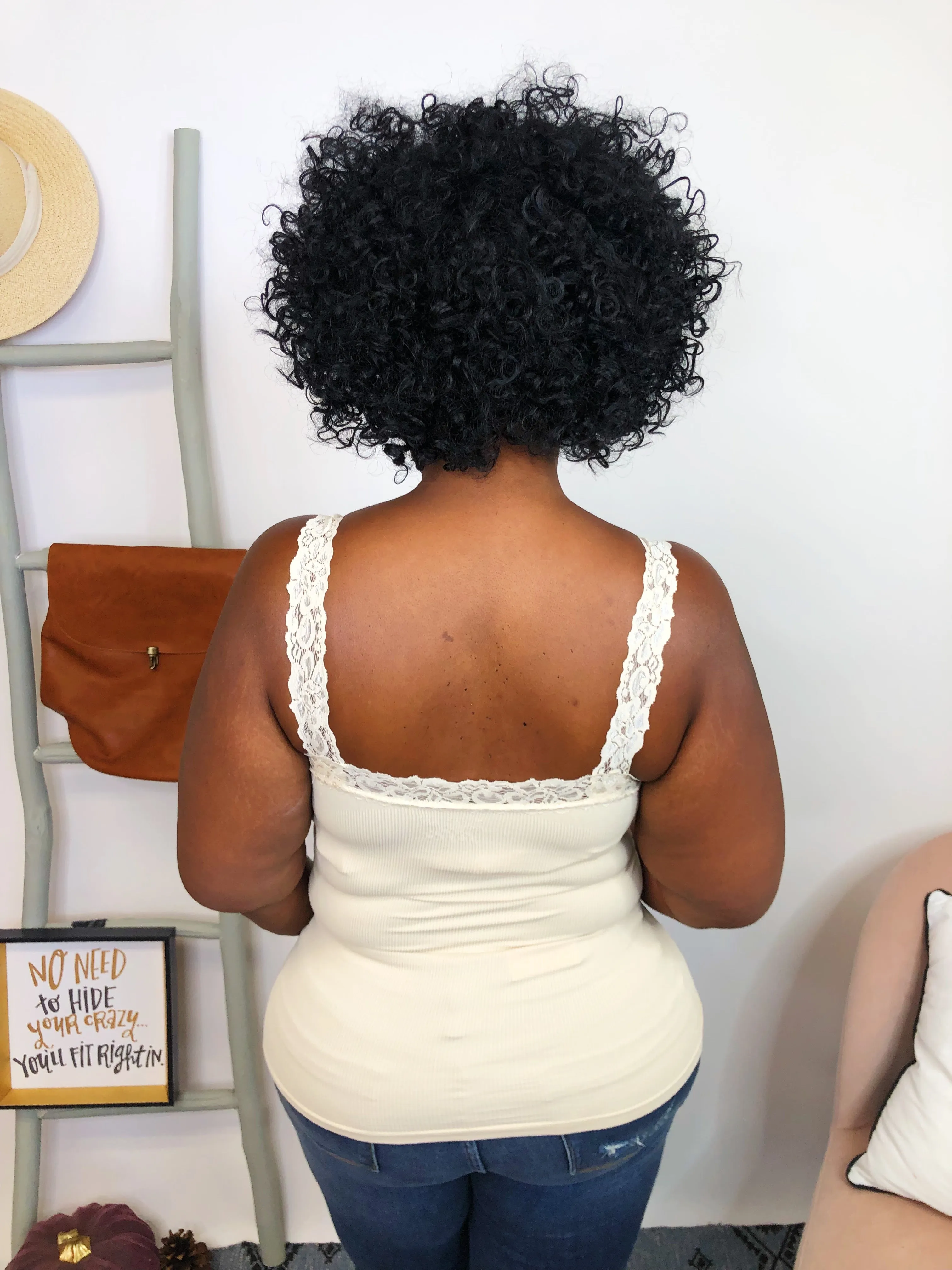 #K809 Lizzie's Lace Cami (Almond)