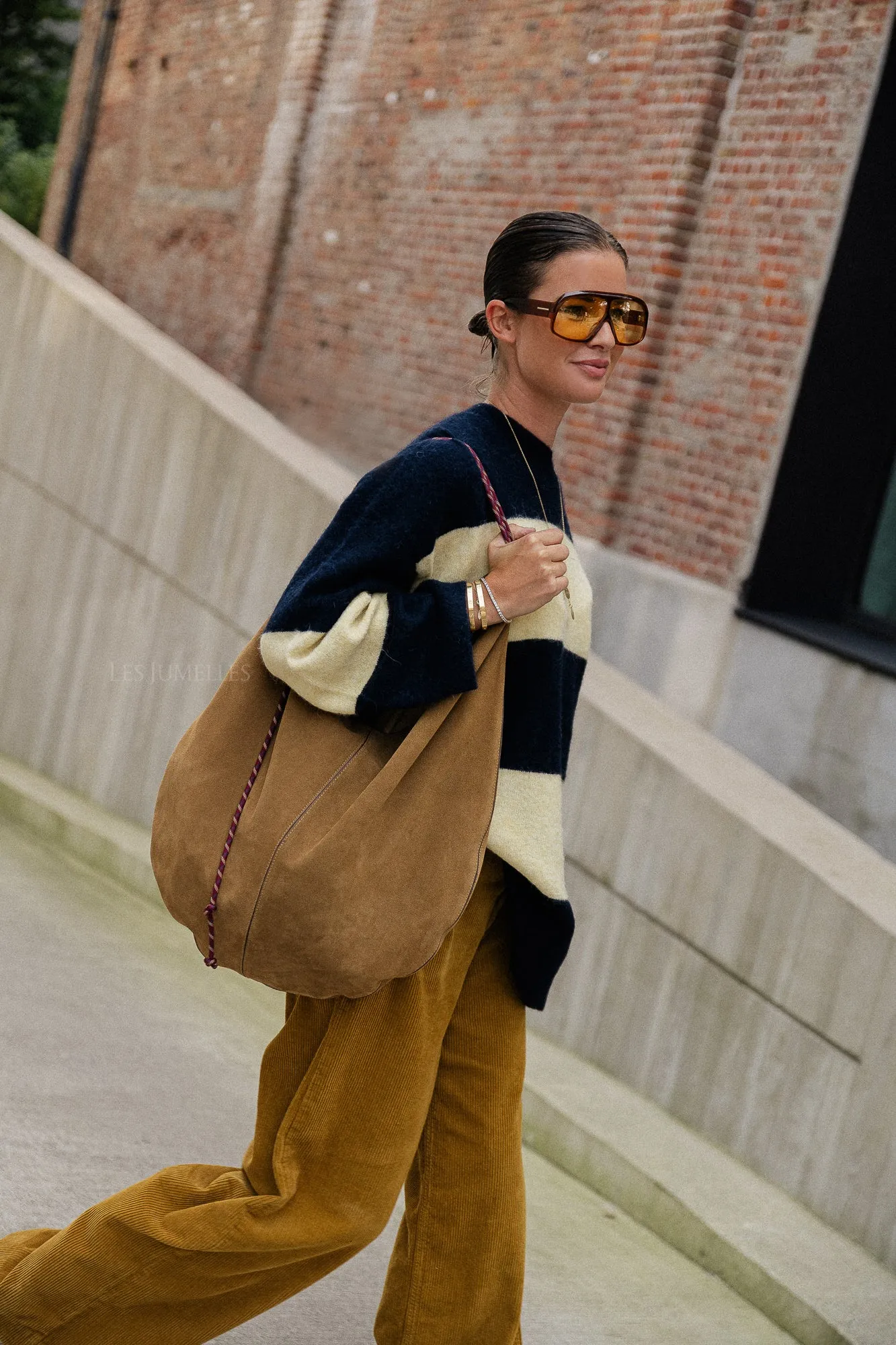 Knitted loose fit sweater lovely yellow