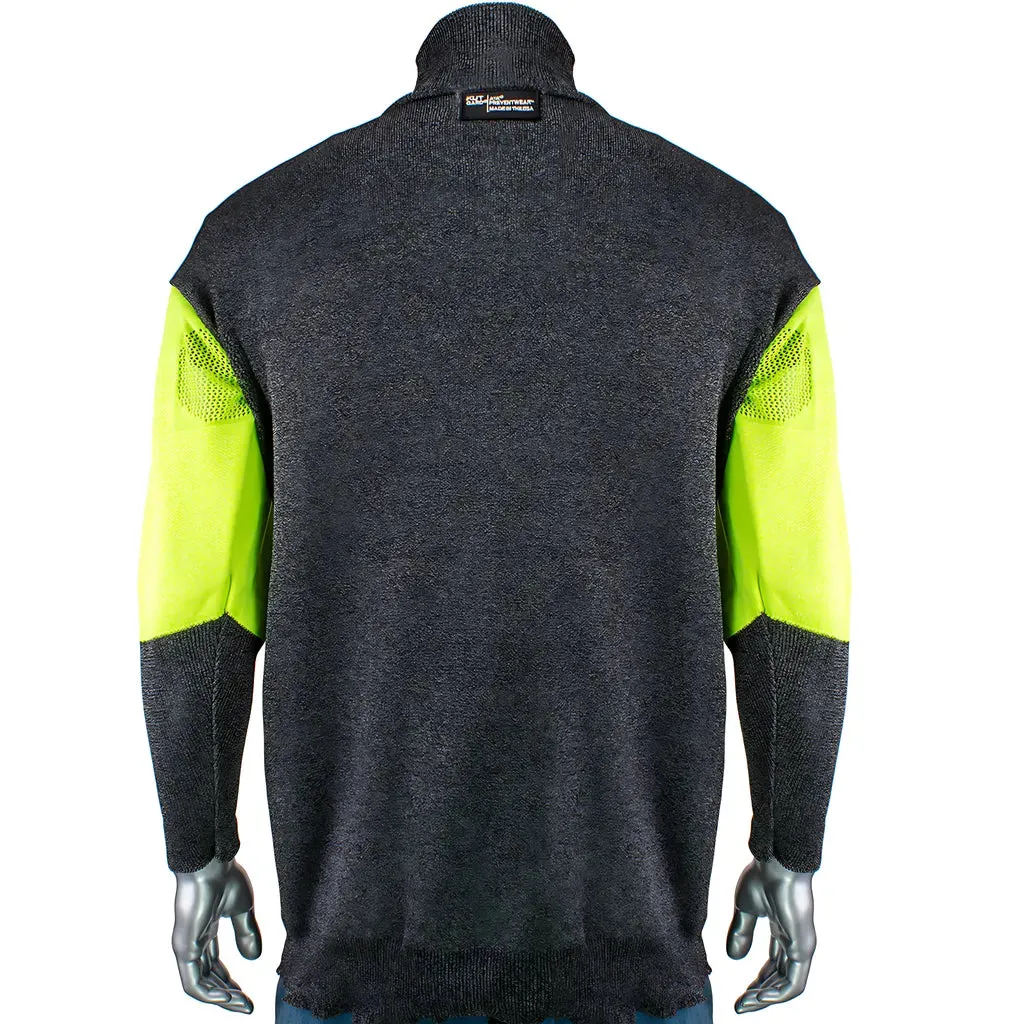 Kut Gard P191SP-PP1-TL-XL ATA Blended Cut Resistant Pullover with Hi-Vis Sleeves