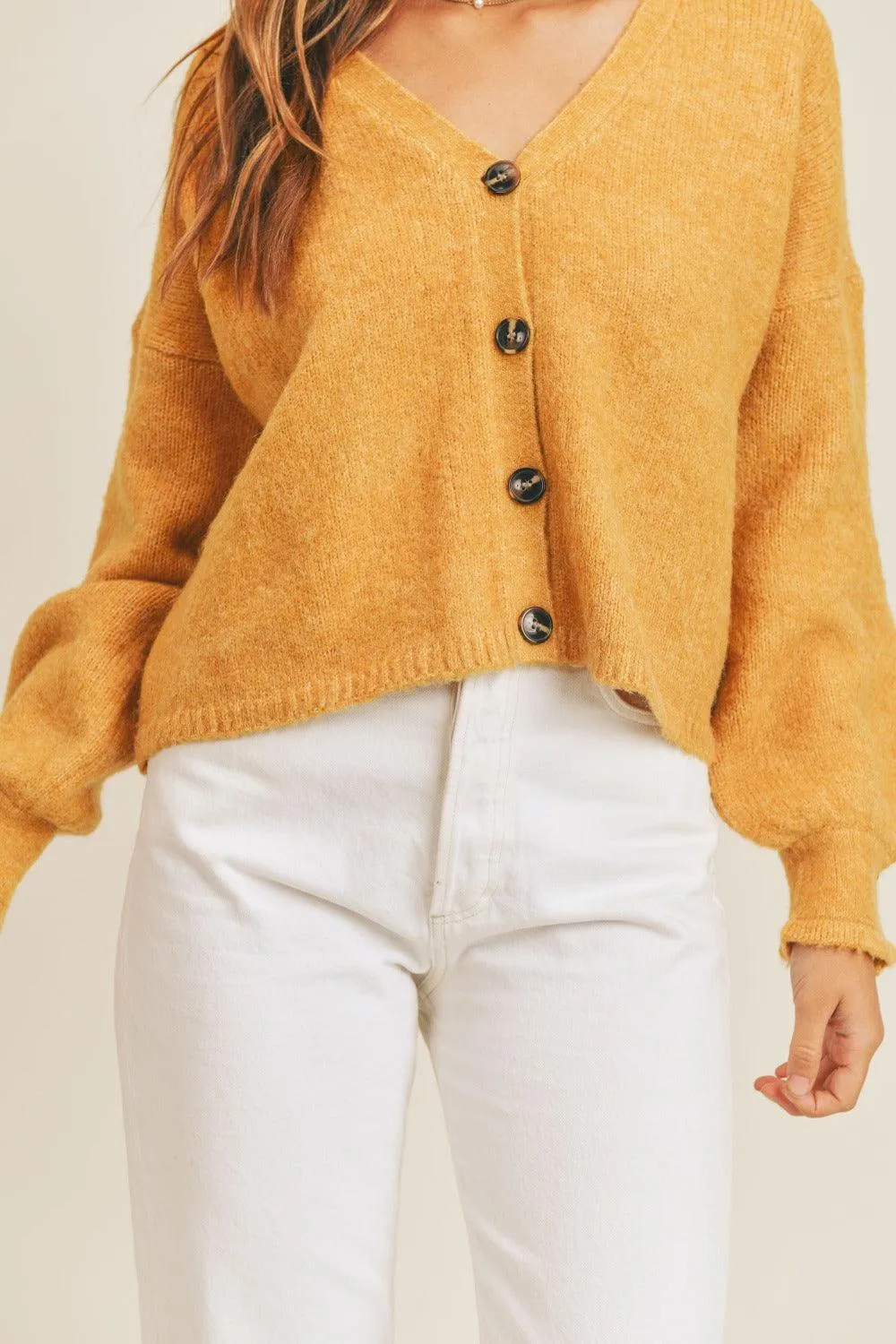 Long Sleeve Button Down Sweater Cardigan