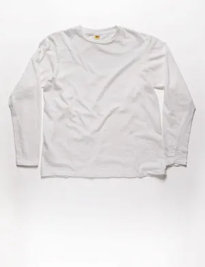 Long Sleeve Crewneck T-Shirt in White