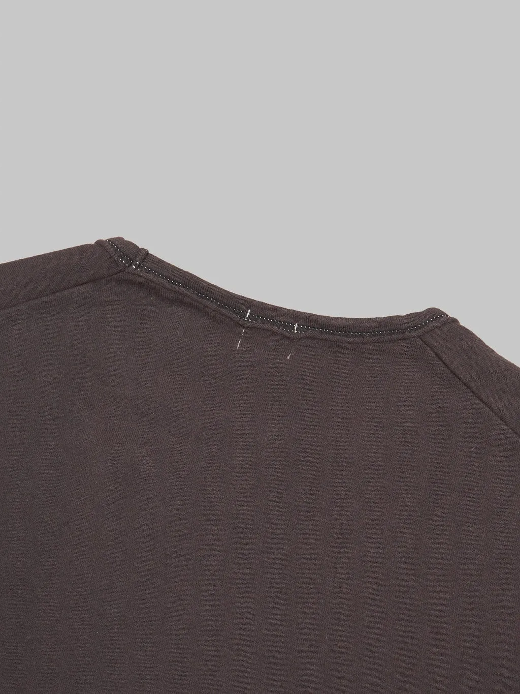 Loop & Weft Recycled Nep Plating Dot Seam Crewneck Natural T-Shirt Antique Black