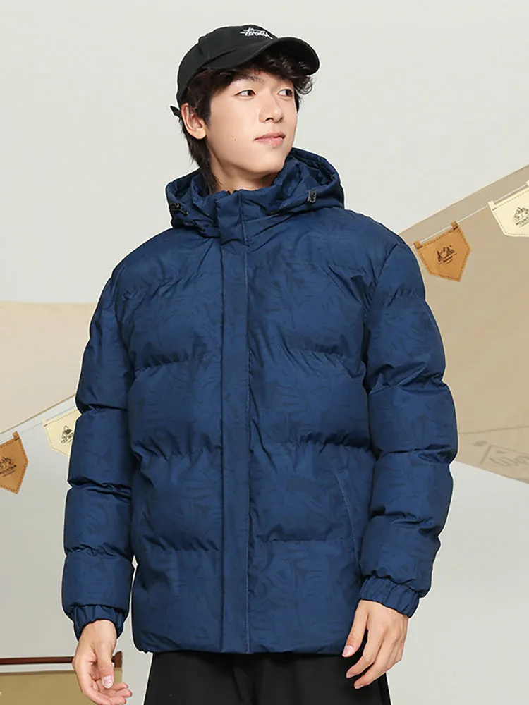 Loose-Fitting Print Quilted Coats