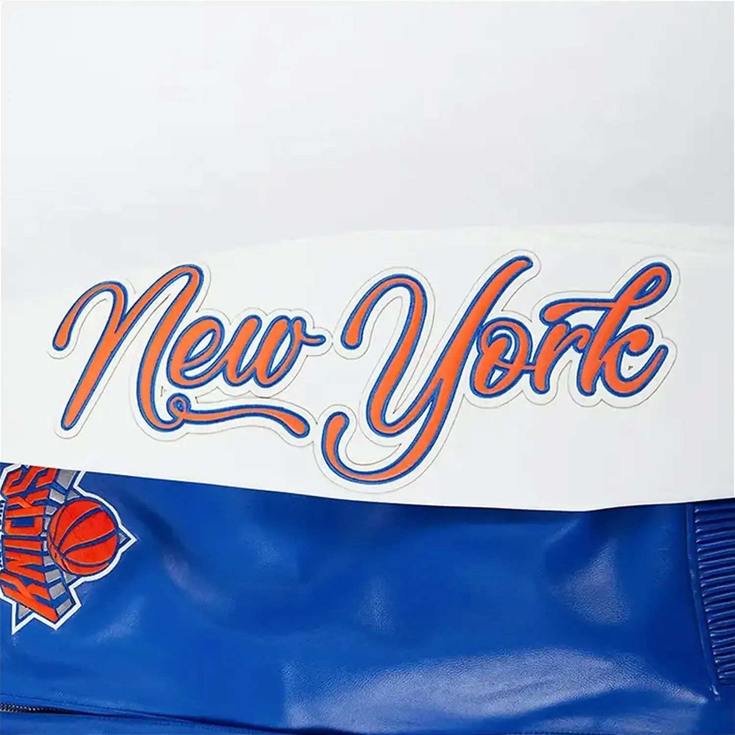 Men's NBA New York Knicks City Signature Leather Jacket