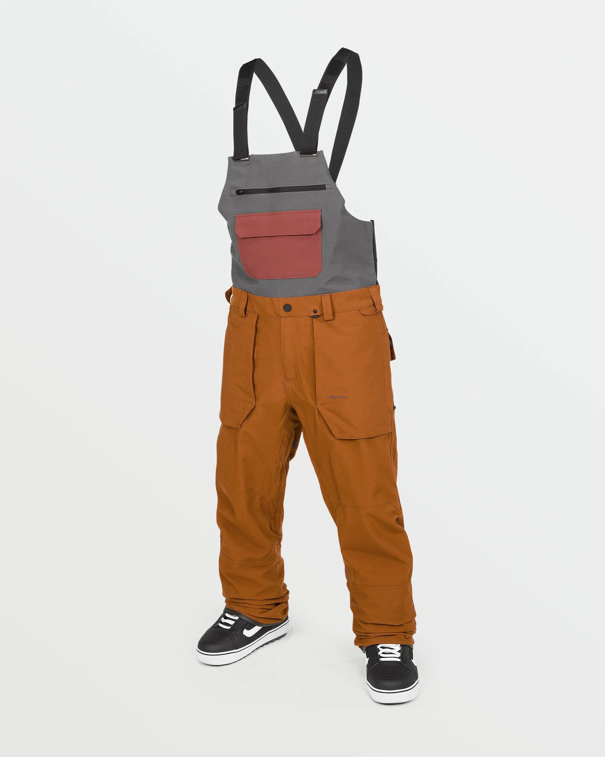 Mens Roan Bib Overalls - Caramel