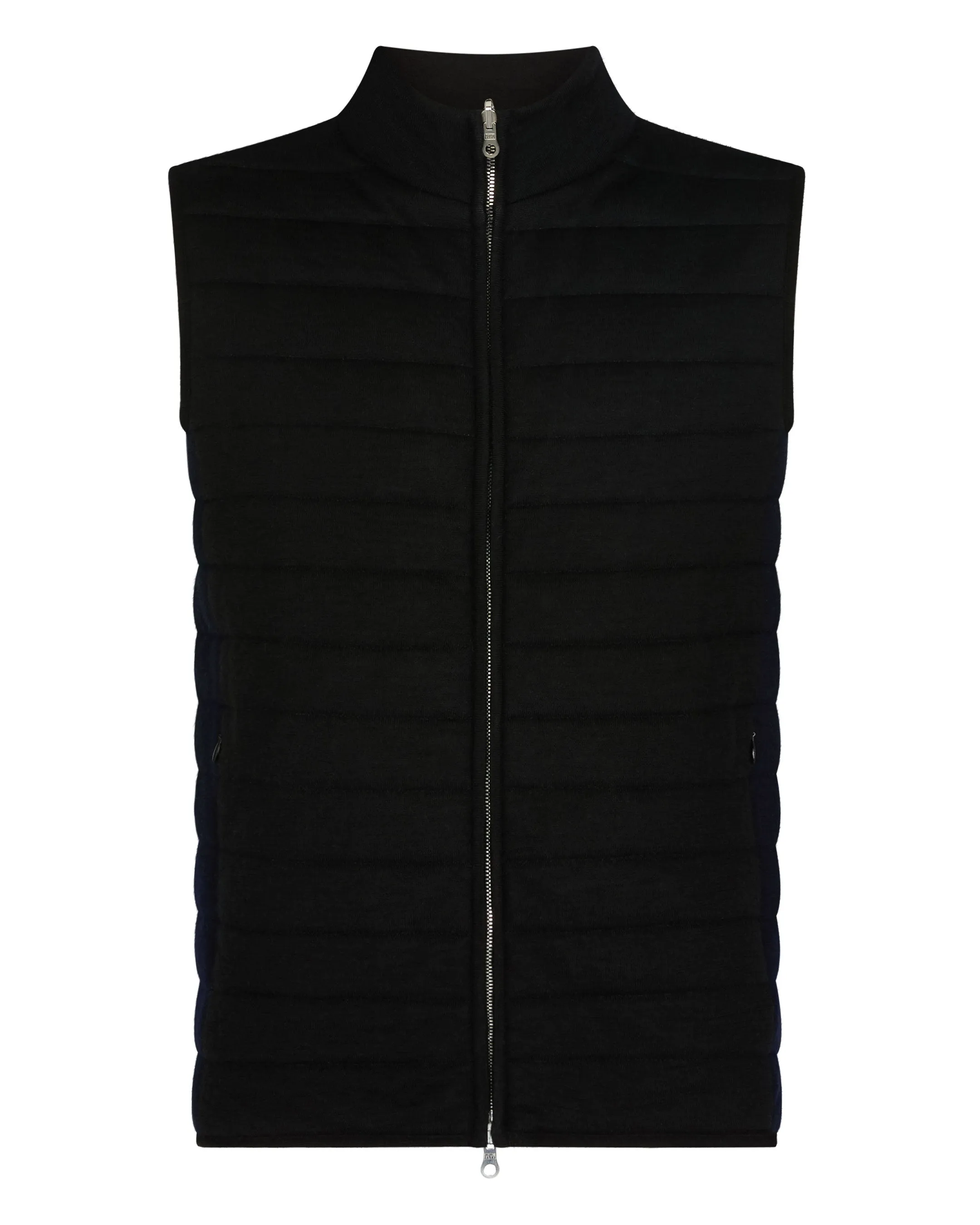 Men's Smithfield Fine Gauge Cashmere Padded Gilet Black