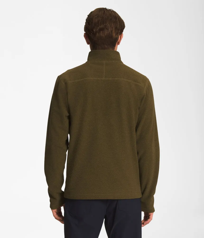 Men's Textured Cap Rock 1/4 Zip in Military Olive by The North Face