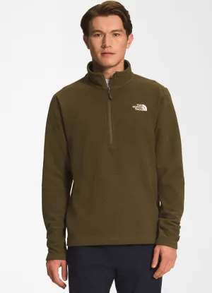 Men's Textured Cap Rock 1/4 Zip in Military Olive by The North Face