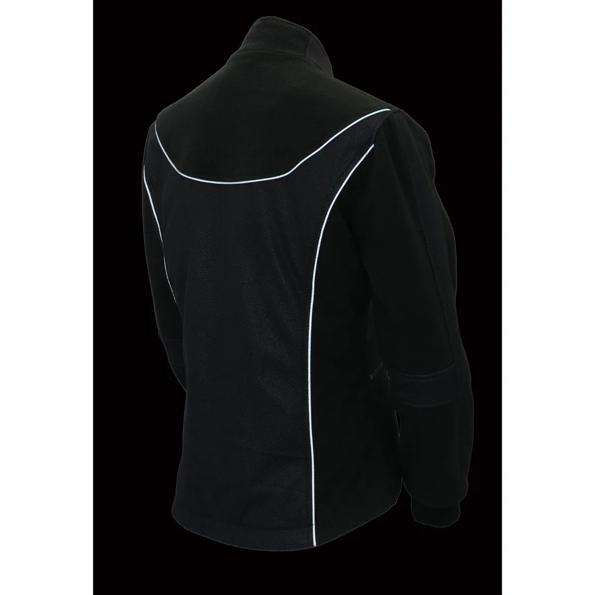 Milwaukee Leather MPL2780 Women's Black Textile and Fleece Combo