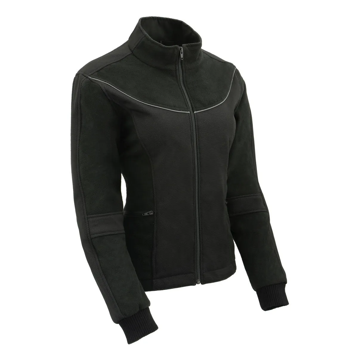 Milwaukee Leather MPL2780 Women's Black Textile and Fleece Combo