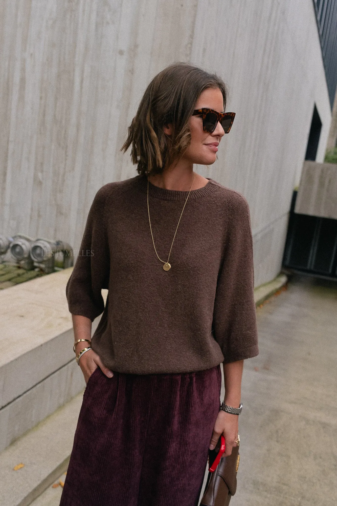 Monica jumper brown