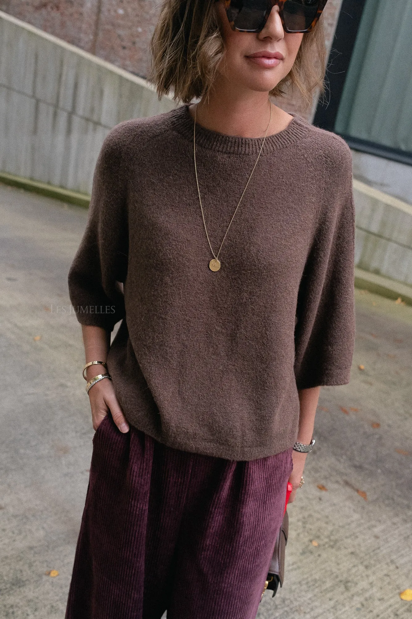 Monica jumper brown