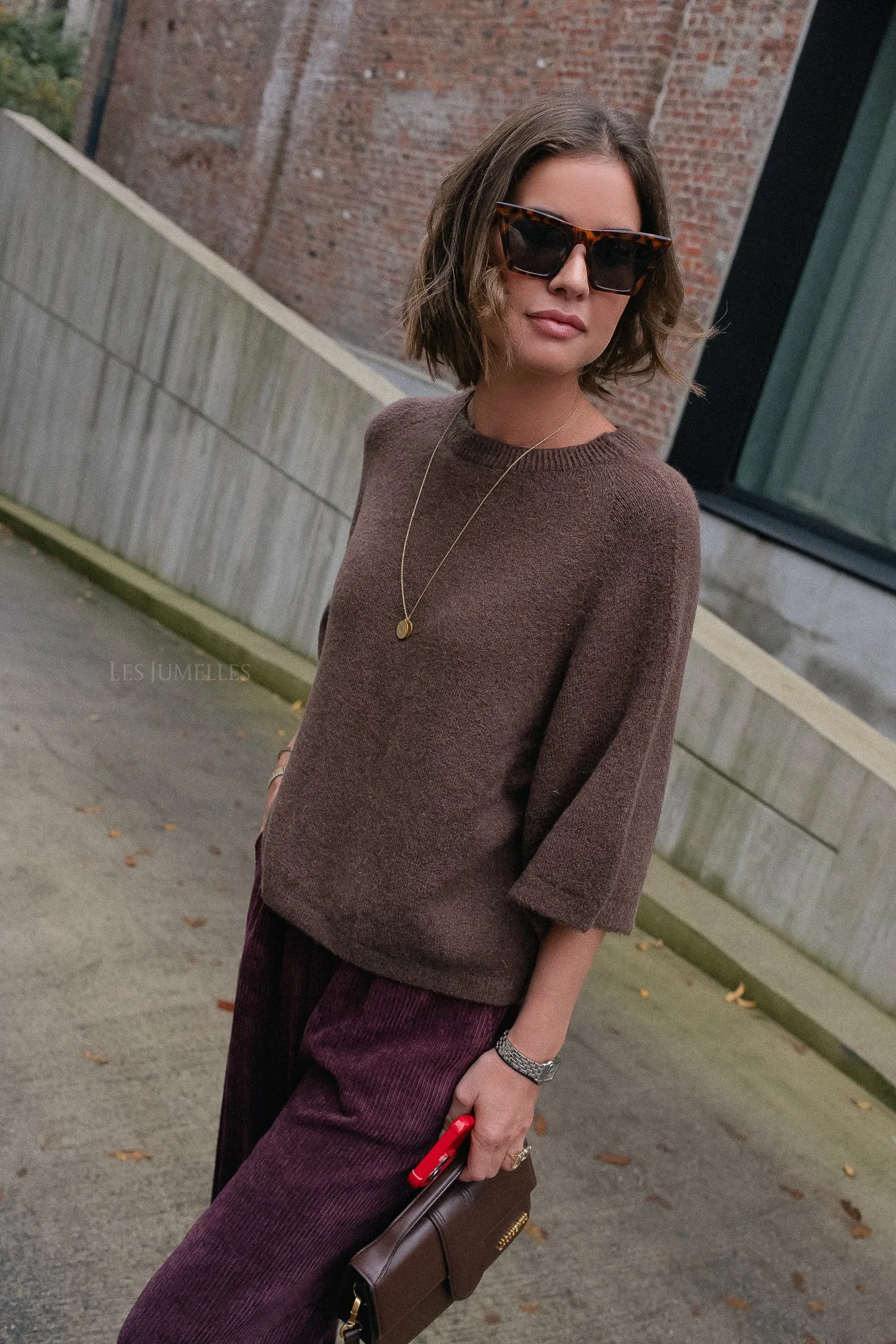 Monica jumper brown